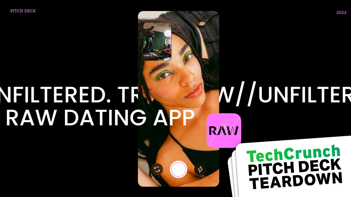 Sample Angel pitch deck: RAW Dating App’s $3M deck